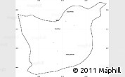 Blank Simple Map of Kael, cropped outside