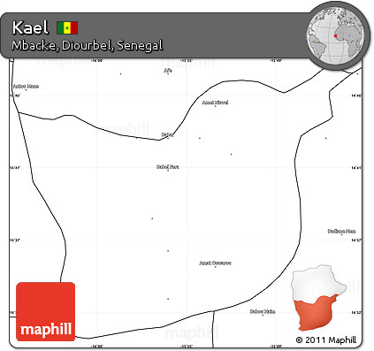 Blank Simple Map of Kael