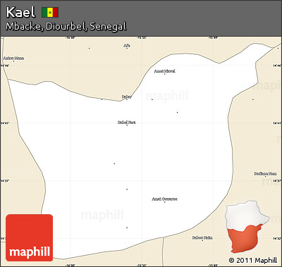 Classic Style Simple Map of Kael