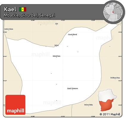 Classic Style Simple Map of Kael