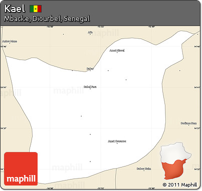 Classic Style Simple Map of Kael