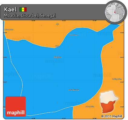 Political Simple Map of Kael