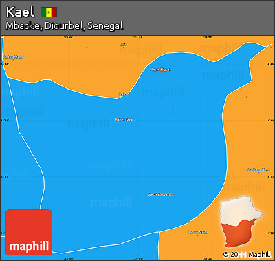 Political Simple Map of Kael