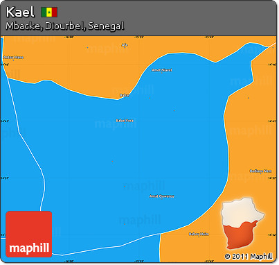 Political Simple Map of Kael