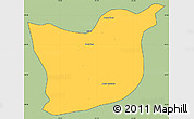 Savanna Style Simple Map of Kael, cropped outside