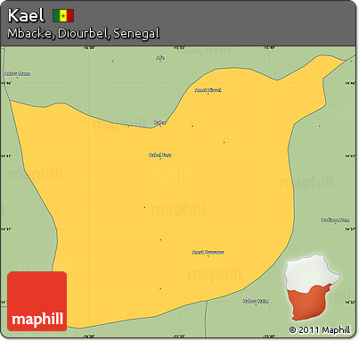 Savanna Style Simple Map of Kael