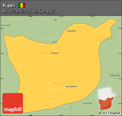 Savanna Style Simple Map of Kael