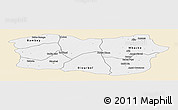 Classic Style Panoramic Map of Diourbel, single color outside