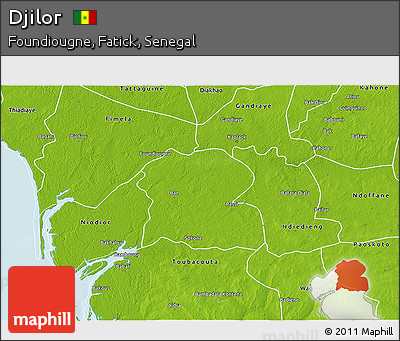 Physical 3D Map of Djilor