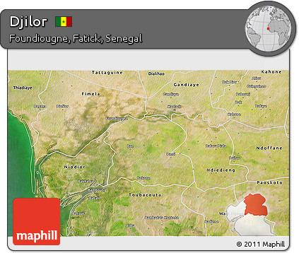 Satellite 3D Map of Djilor
