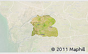 Satellite 3D Map of Djilor, lighten