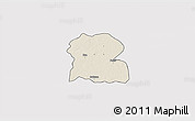 Shaded Relief 3D Map of Djilor, cropped outside