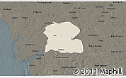 Shaded Relief 3D Map of Djilor, darken