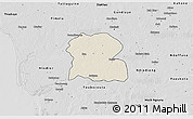 Shaded Relief 3D Map of Djilor, desaturated