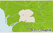 Shaded Relief 3D Map of Djilor, physical outside
