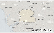Shaded Relief 3D Map of Djilor, semi-desaturated