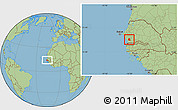 Savanna Style Location Map of Djilor