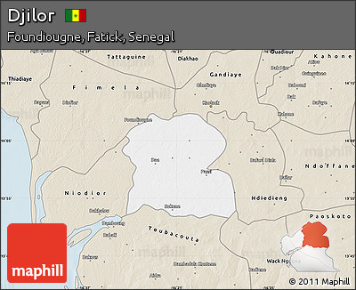 Classic Style Map of Djilor