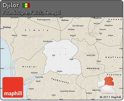 Classic Style Map of Djilor