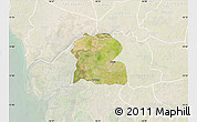 Satellite Map of Djilor, lighten