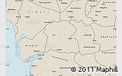 Shaded Relief Map of Djilor
