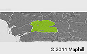 Physical Panoramic Map of Djilor, desaturated