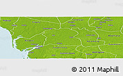 Physical Panoramic Map of Djilor