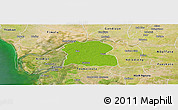 Physical Panoramic Map of Djilor, satellite outside