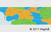 Political Panoramic Map of Djilor