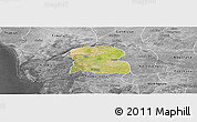 Satellite Panoramic Map of Djilor, desaturated