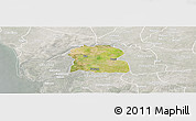Satellite Panoramic Map of Djilor, lighten, semi-desaturated