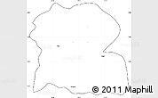 Blank Simple Map of Djilor, cropped outside