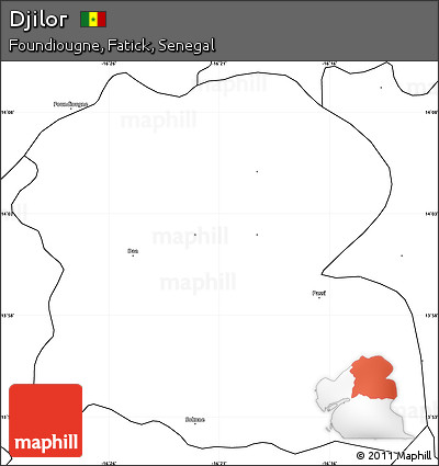 Blank Simple Map of Djilor