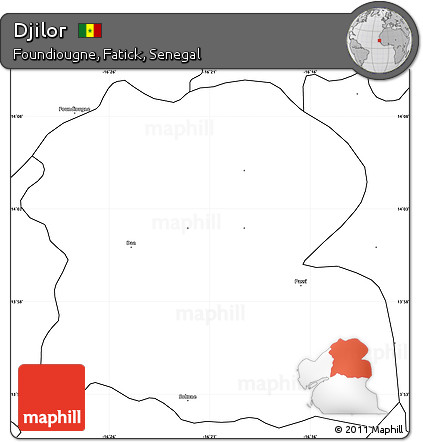Blank Simple Map of Djilor