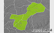 Physical 3D Map of Gossas, desaturated
