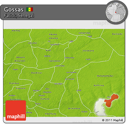 Physical 3D Map of Gossas