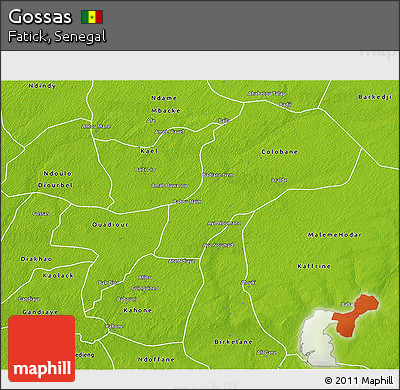 Physical 3D Map of Gossas