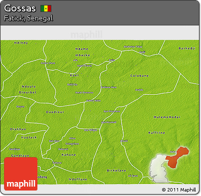 Physical 3D Map of Gossas
