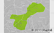 Physical 3D Map of Gossas, lighten, desaturated