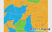 Political 3D Map of Gossas