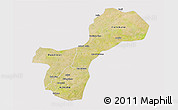 Satellite 3D Map of Gossas, cropped outside
