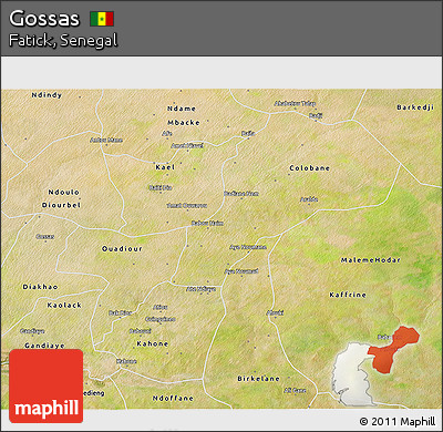 Satellite 3D Map of Gossas