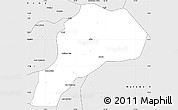 Silver Style Simple Map of Colobane