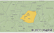 Savanna Style 3D Map of Kahone