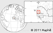 Blank Location Map of Kahone