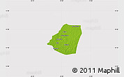 Physical Map of Kahone, cropped outside