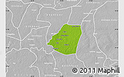 Physical Map of Kahone, lighten, desaturated