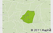 Physical Map of Kahone, lighten