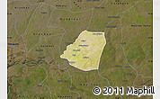 Satellite Map of Kahone, darken