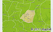 Satellite Map of Kahone, physical outside